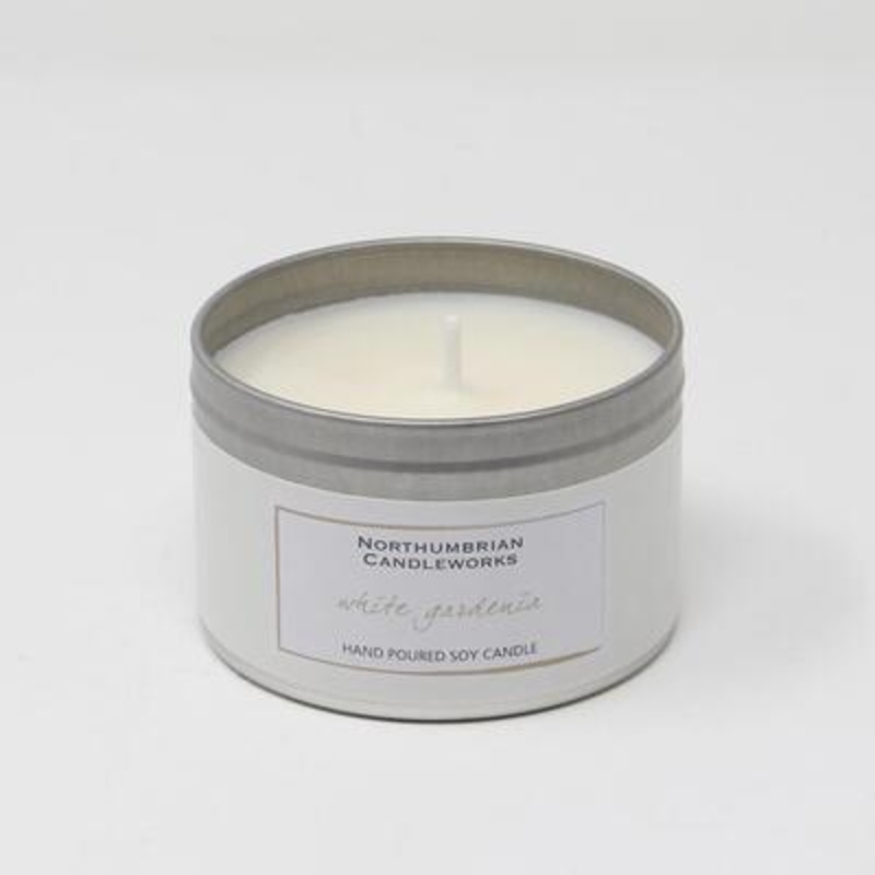 Enjoy the fabulously floral fragrance of Gardenia. Sweet top notes of this small white flower blend beautifully with musky under tones to create a delightfully delicate scent. The large candle tin really does look as good as it smells and will sit beautifully on a shelf or coffee table or window sill. The choice is yours.